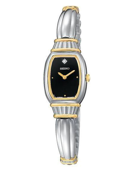 Genuine Seiko Ladies Two Tone Jewelry Clasp Watch Bracelet