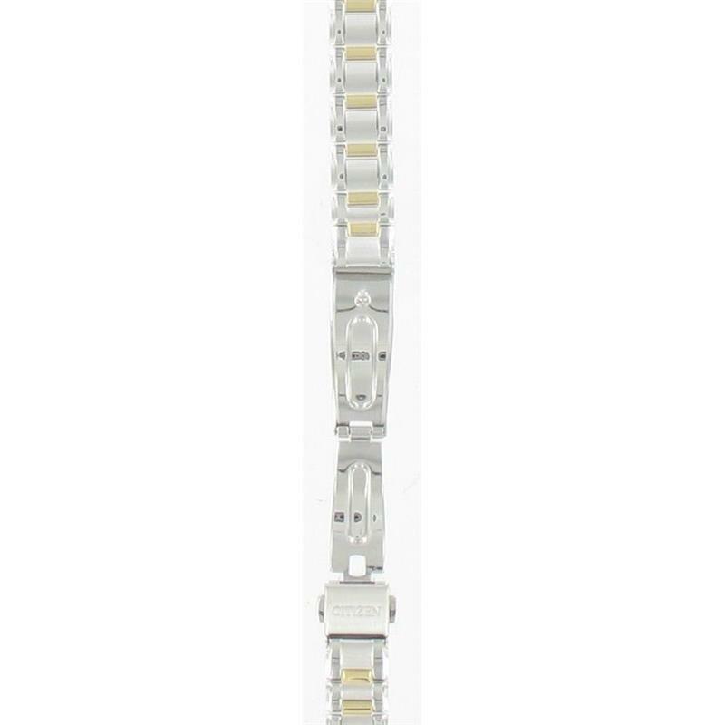 Genuine Citizen Women's Eco-Drive Mother of Pearl Dual Tone Stainless Steel Watch Band