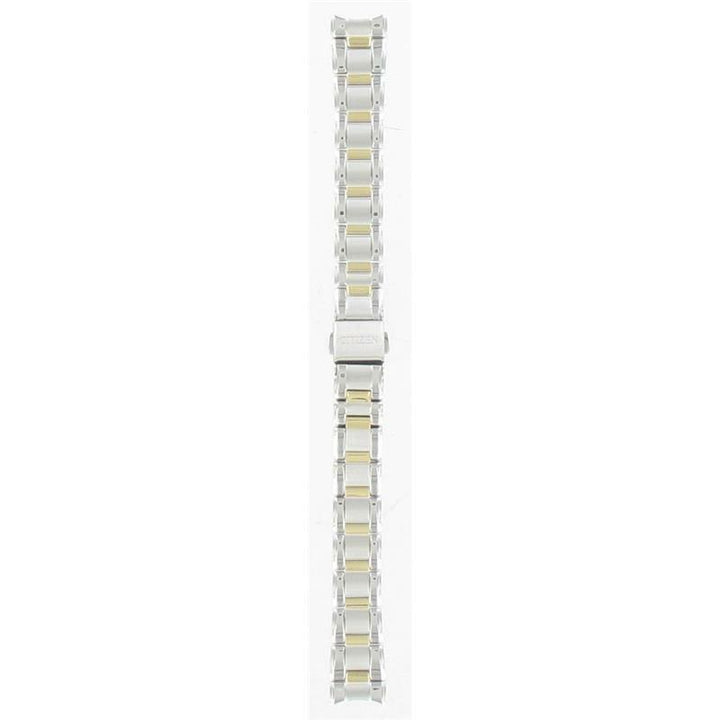 Genuine Citizen Women's Eco-Drive Mother of Pearl Dual Tone Stainless Steel Watch Band