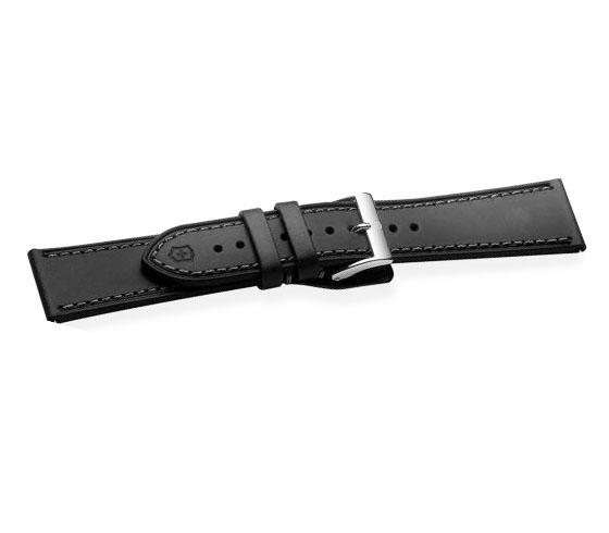 Swiss Army 23mm Infantry Black Leather Strap image