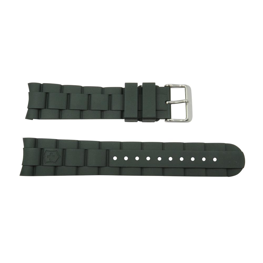 Genuine Swiss Army Maverick 21mm GS Green Rubber Watch Strap image