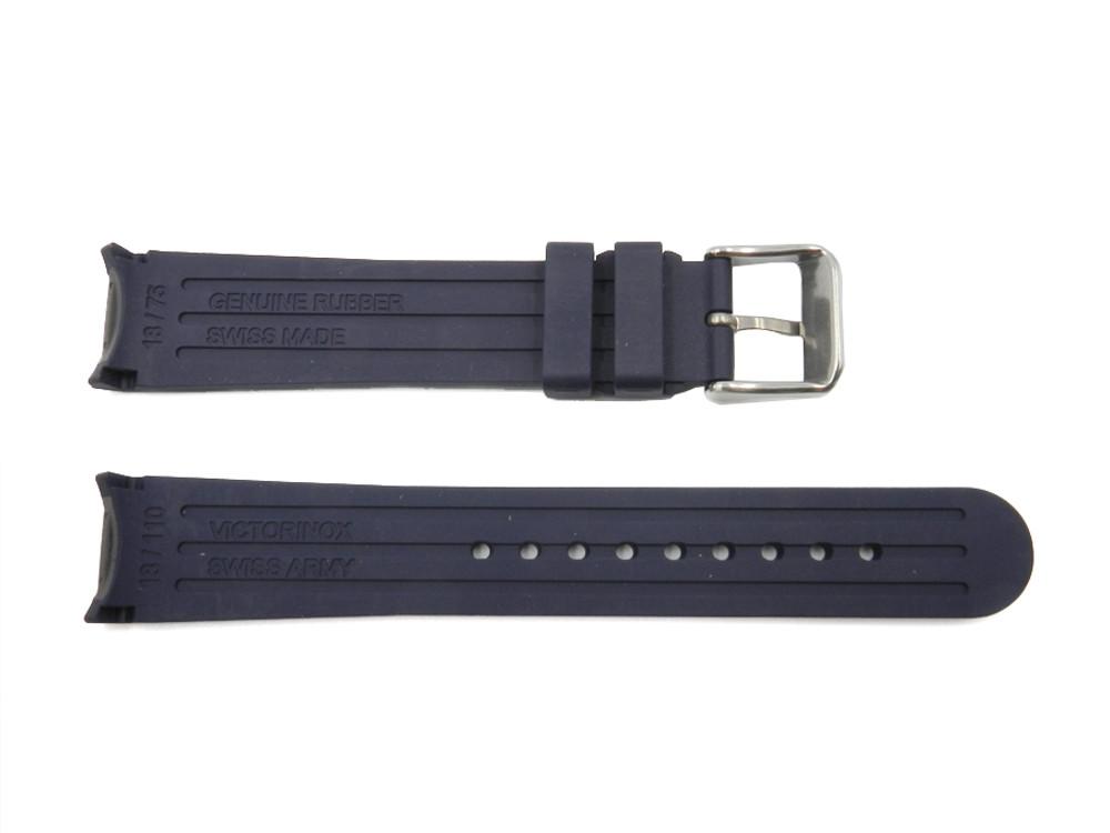 Swiss Army Victorinox 18mm Small Navy Blue Rubber Strap image