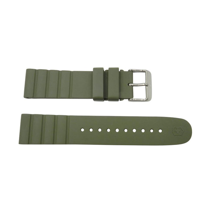 Geniune Swiss Army INOX Series Green Rubber Strap w/ Buckle image