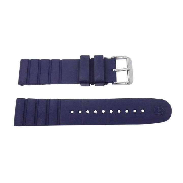 Victorinox INOX Series 21mm Blue Rubber Watch Strap image