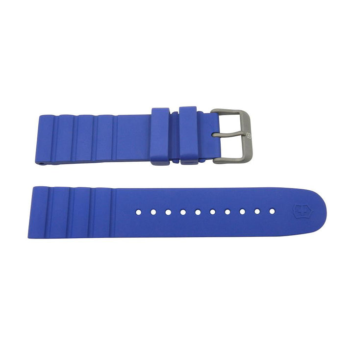 Victorinox INOX Series 21mm Blue Rubber Watch Strap image