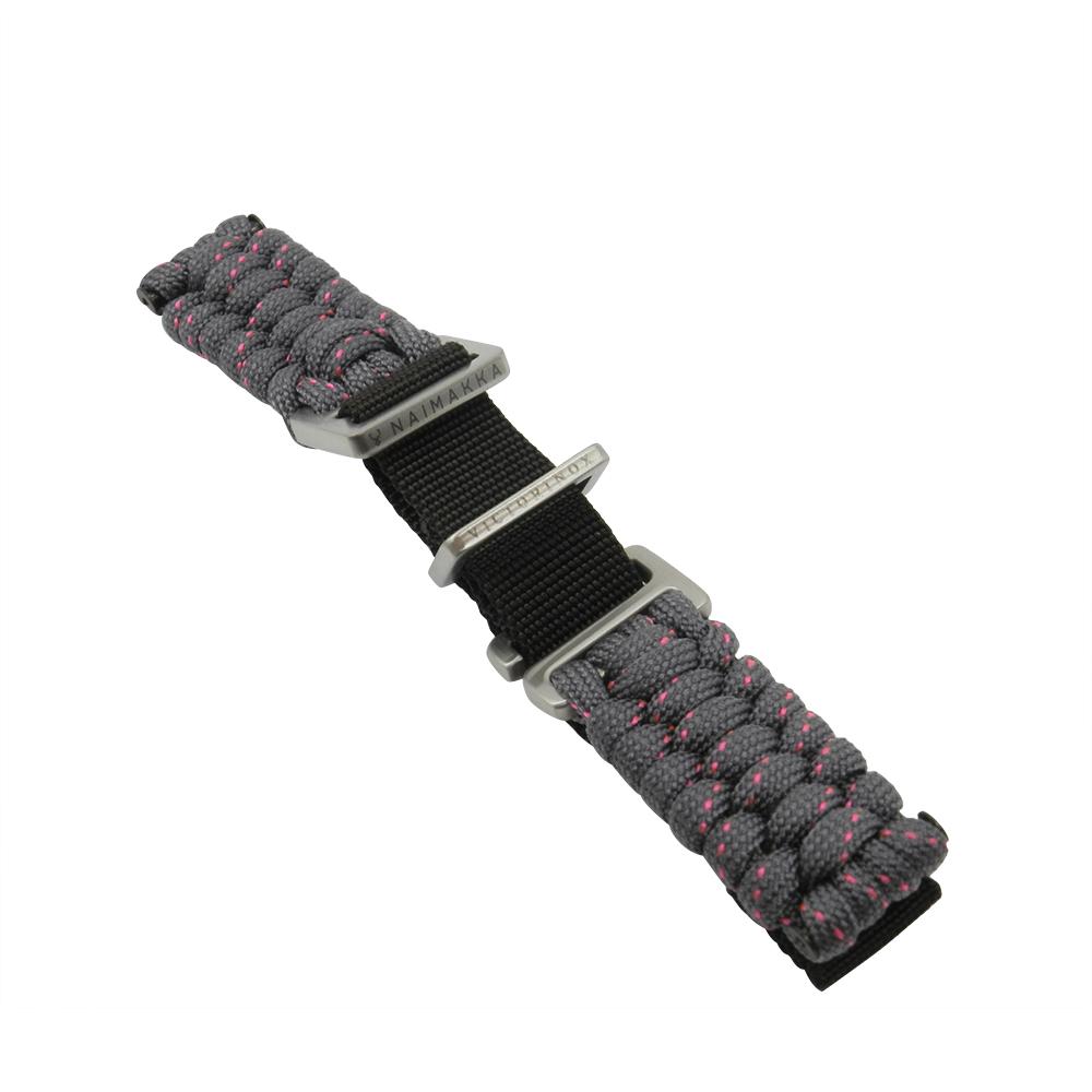 Genuine Swiss Army INOX Series 17mm Grey Paracord Watch Strap image