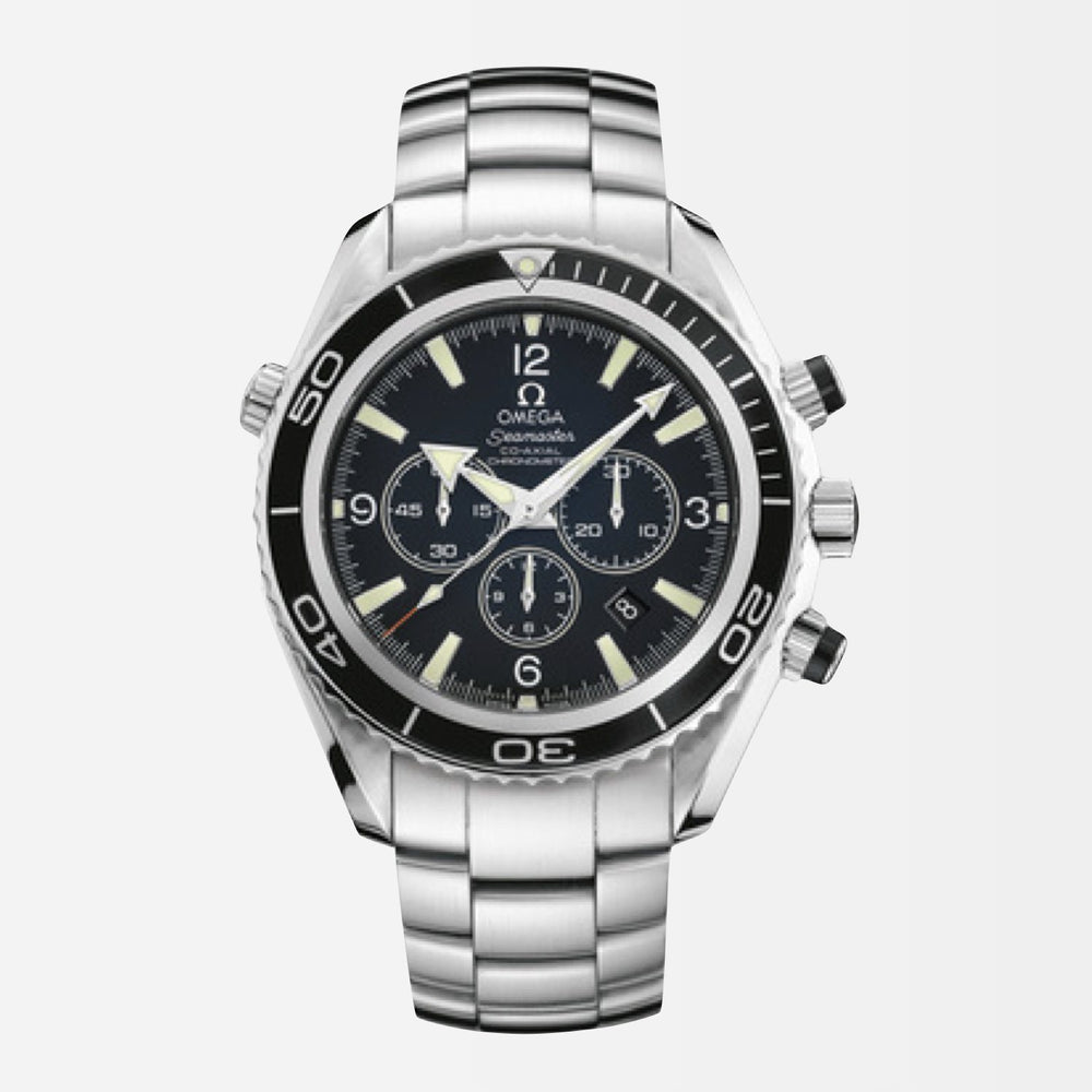 Omega 22mm Planet Ocean Chronograph Steel Bracelet image