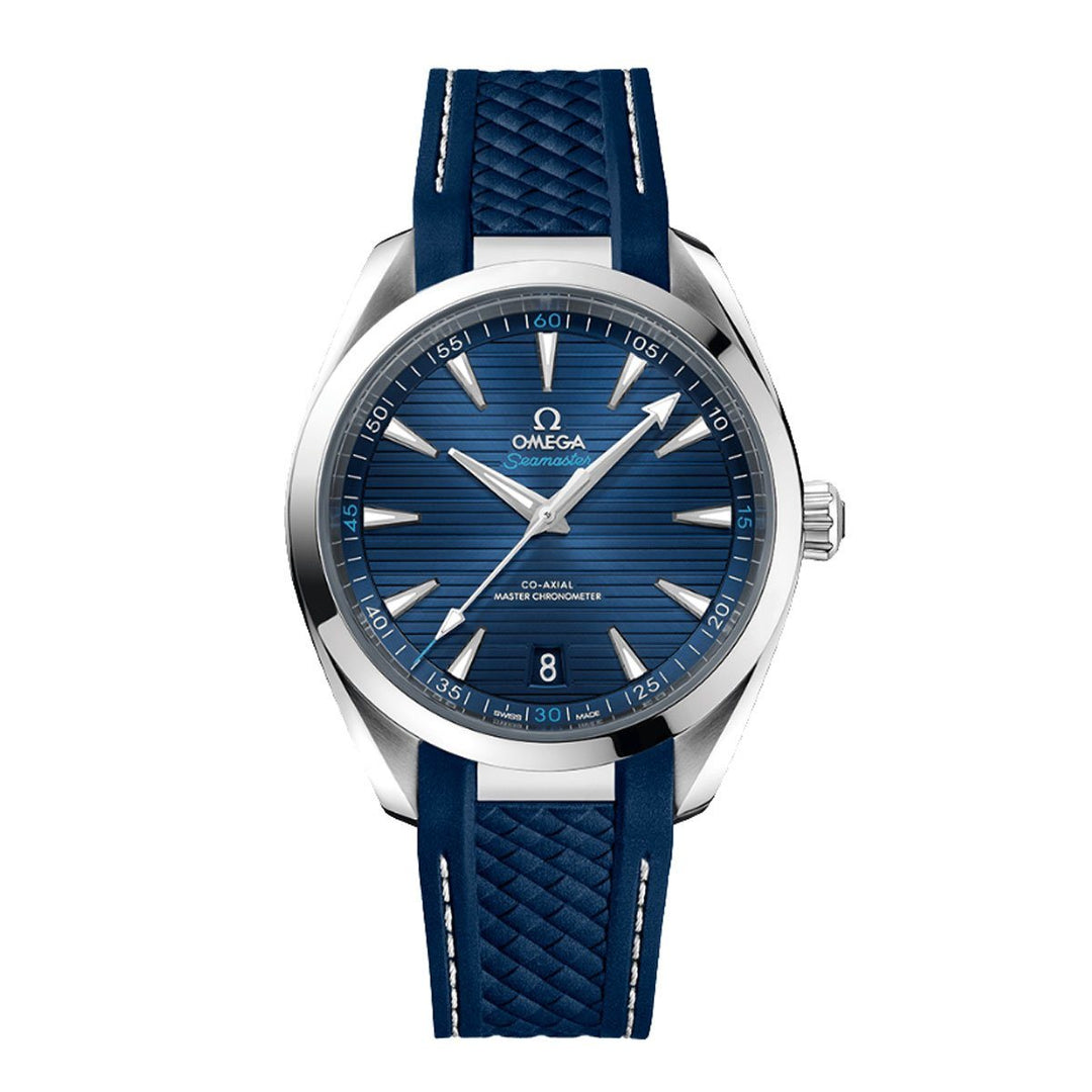 OMEGA SEAMASTER AQUA TERRA CO-AXIAL BLUE RUBBER STRAP image