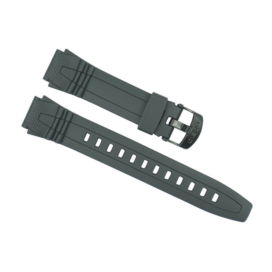 Casio 18mm Black Rubber Strap HDD-600 image