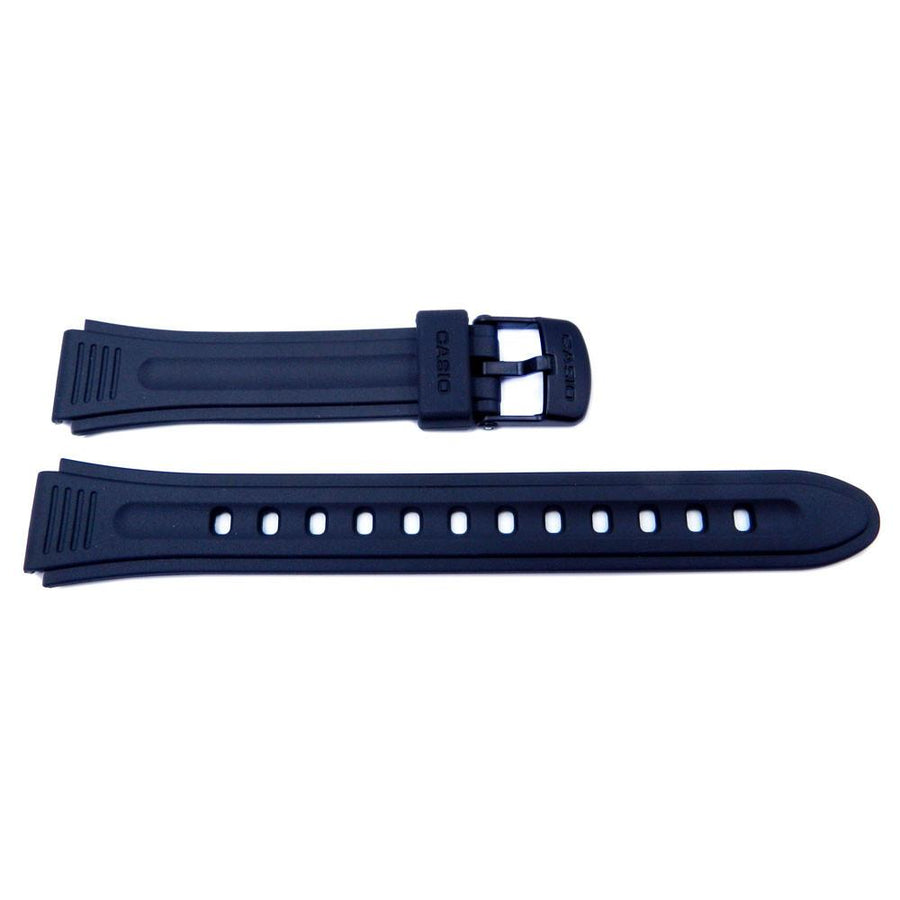 Genuine Casio LW-201 Black Resin 19mm/15mm Watch Strap image