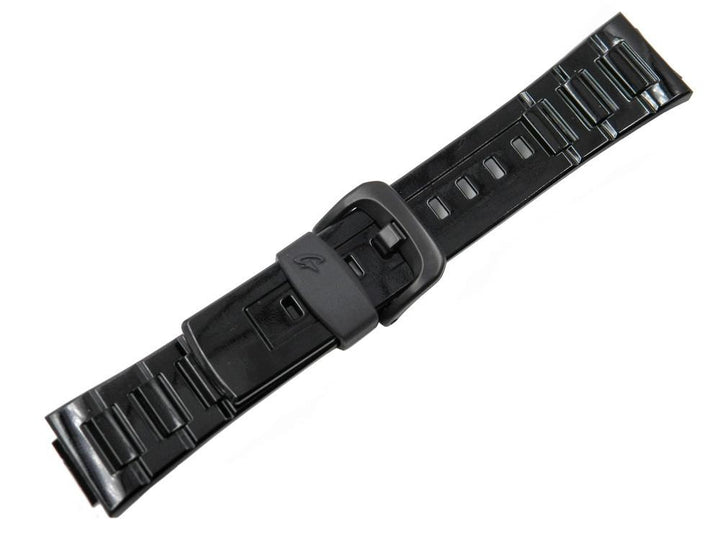 Genuine Casio Baby-G Ladies Black Glossy Resin 23/14mm Watch Strap image