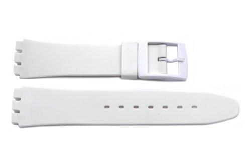 Swatch Replacement Plastic White 17mm Watch Band