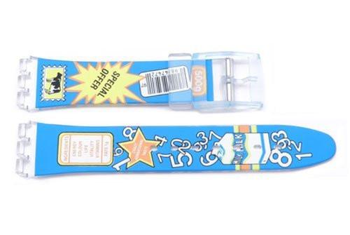 Swatch Replacement Plastic Milk Design 17mm Watch Band