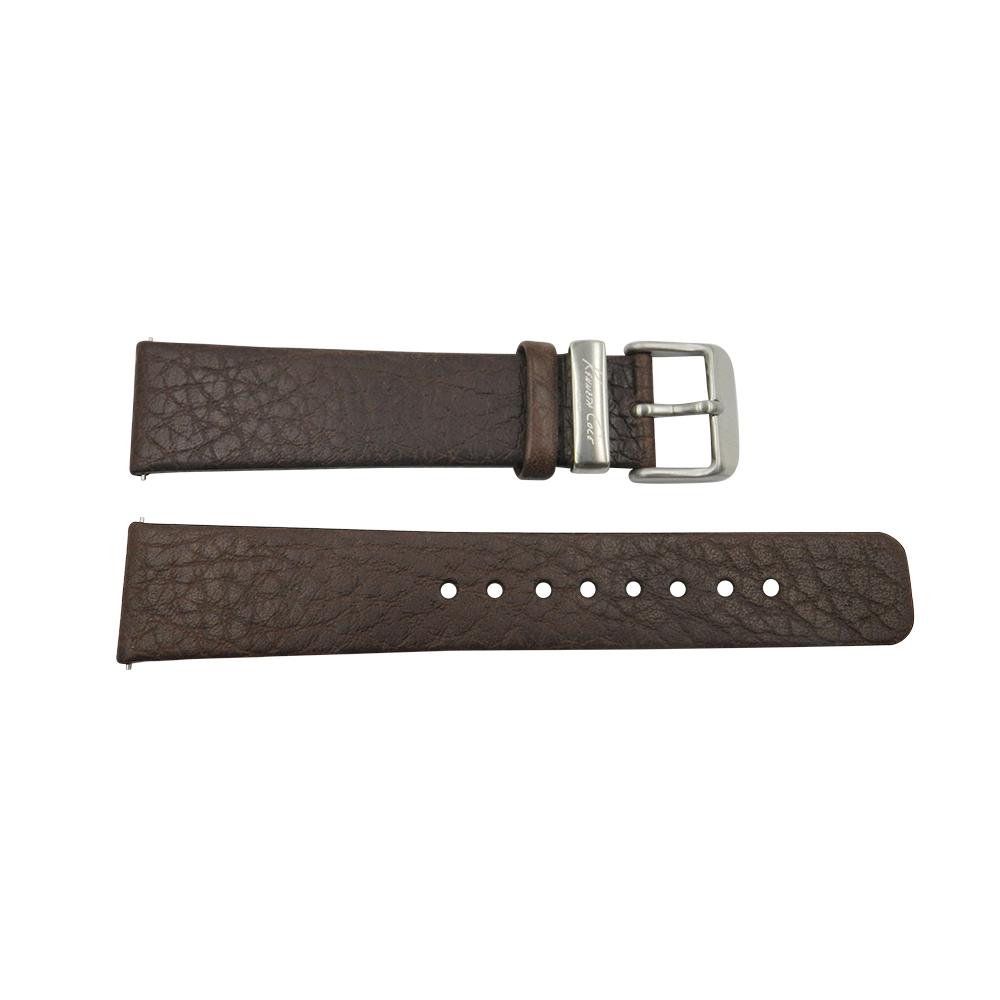 Kenneth Cole 21mm Dark Brown Leather Watch Strap image