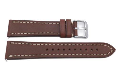 Swiss Army Genuine Leather Smooth Brown 20mm Infantry Vintage Watch Band