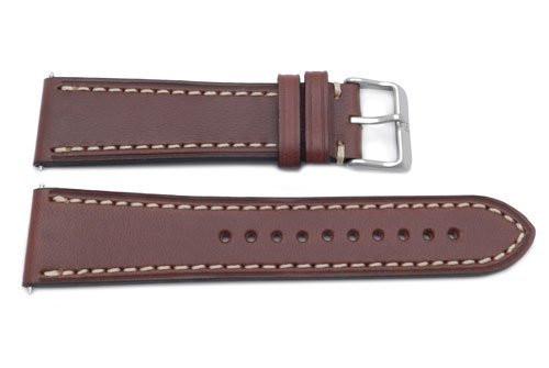 Swiss Army Genuine Leather Brown 23mm Infantry Chrono Watch Strap