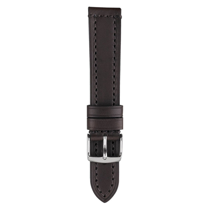 Heavy Stitched Leather Lined with soft neutral colored Leather Watch Strap image