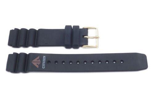 Genuine Citizen Black Rubber 16mm Watch Band