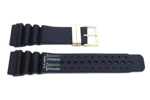 Genuine Citizen Black Rubber Aqualand 24mm Watch Band