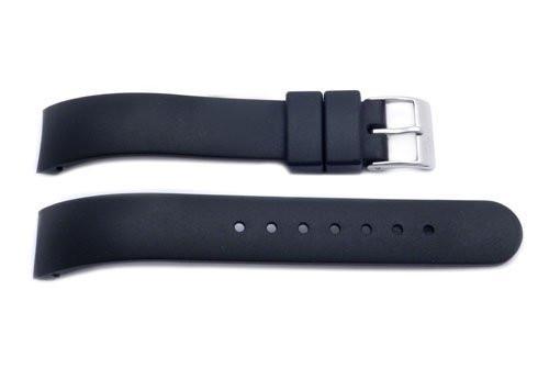 Genuine Swiss Army Black Rubber 15mm Strap