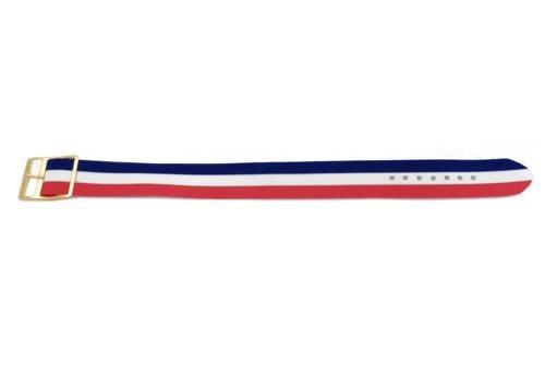 Red White and Blue Striped Nylon B-5202 Watch Strap