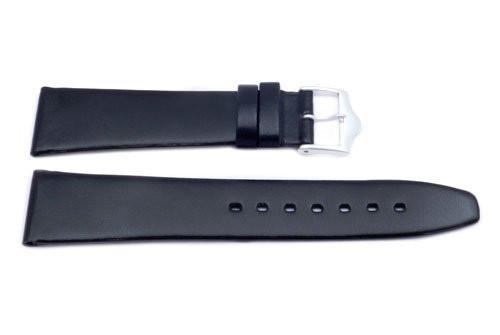 Black Genuine Calfskin Movado Style Watch Band