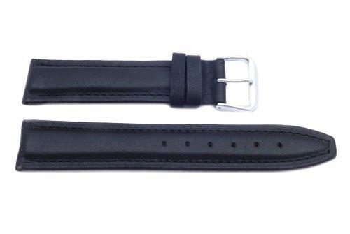 Black Oil Tanned Leather Men's Watch Strap