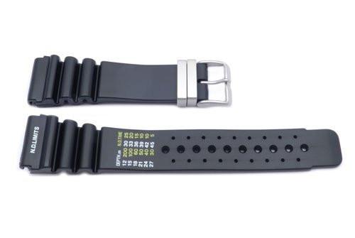 Black Citizen Style Resin Watch Strap P3084