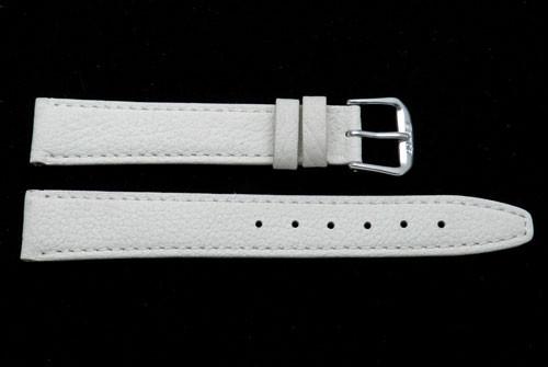 Classic Buffalo Leather Flat Watch Strap With Stitching image