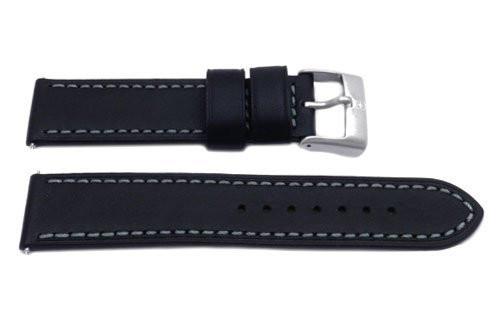 Swiss Army Black Leather Ambassador Watch Strap