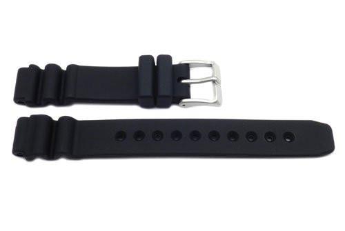 Citizen Black Rubber Plain 15mm Watch Band