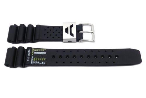 Citizen Black Rubber Aqualand 19mm Watch Band