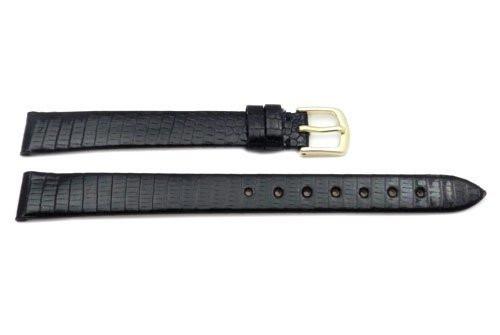 Hadley Roma Black Genuine Java Lizard Watch Strap