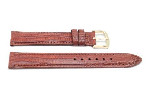 Hadley Roma Tan Genuine Teju Lizard Hypo Allergenic Watch Band