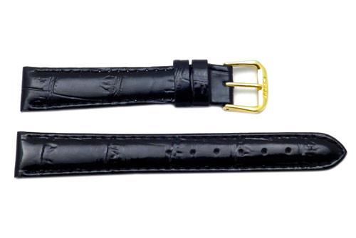 Alligator Grain Genuine Leather Glossy Watch Band image