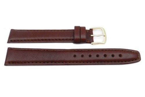 XXXL Extra Long Leather Watch Band Brown Padded Mens 18mm 20mm 22mm