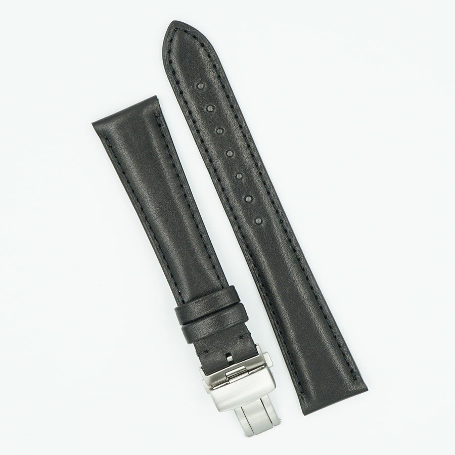 Smooth Calfskin Black Deployant Watch Band image