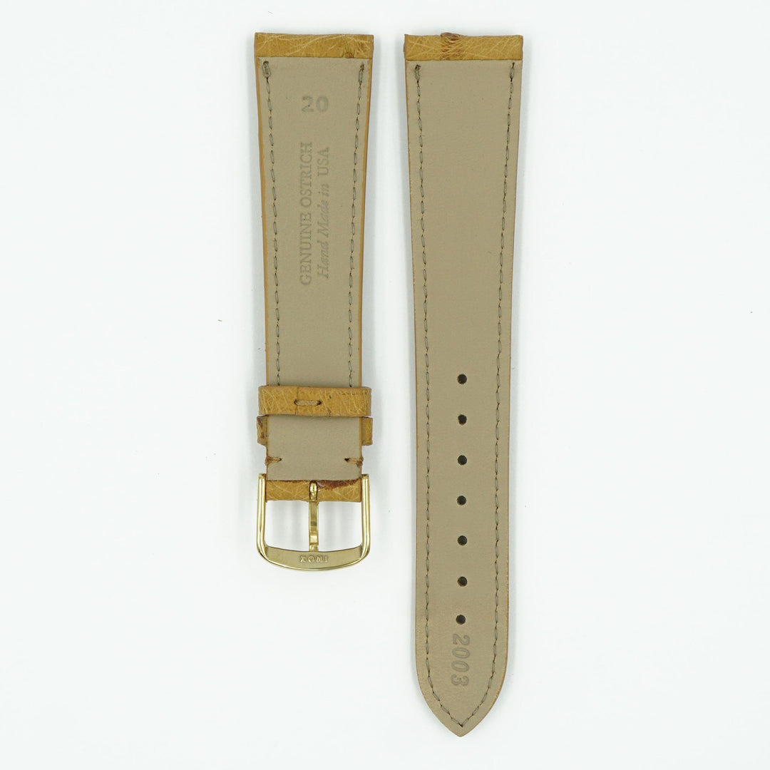 Ostrich Natural Leather Watch Strap image