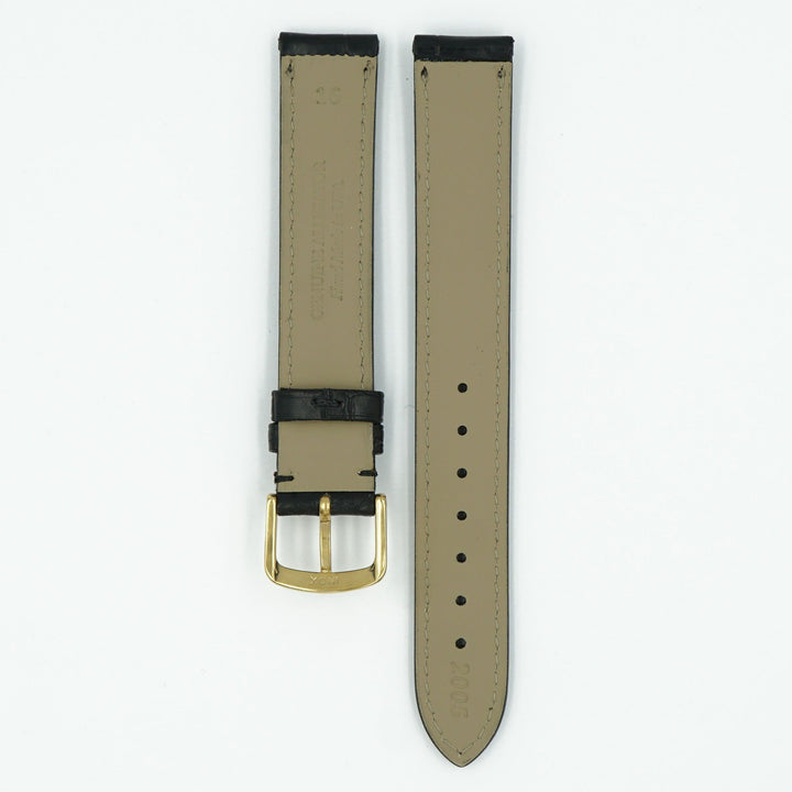 Black Genuine Matte Alligator Watch Strap image