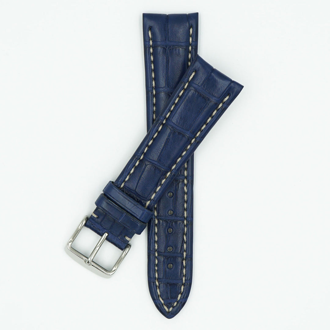 Premier Alligator Matte Blue Watch Strap image