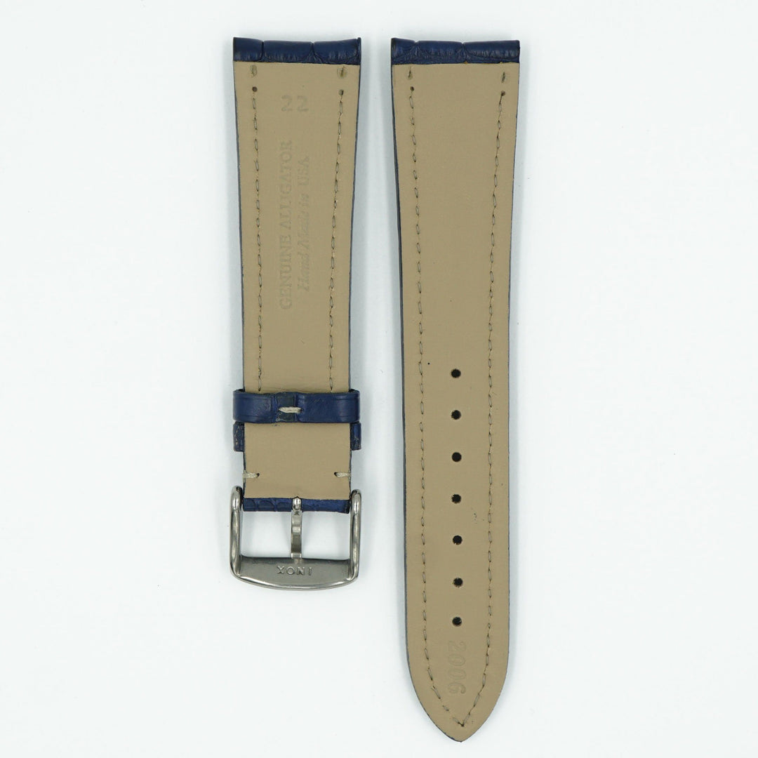 Premier Alligator Matte Blue Watch Strap image