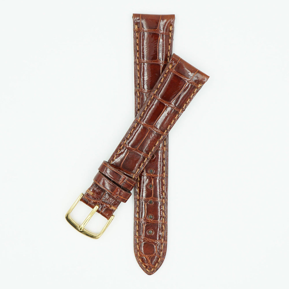 Select Alligator Tan Watch Strap image