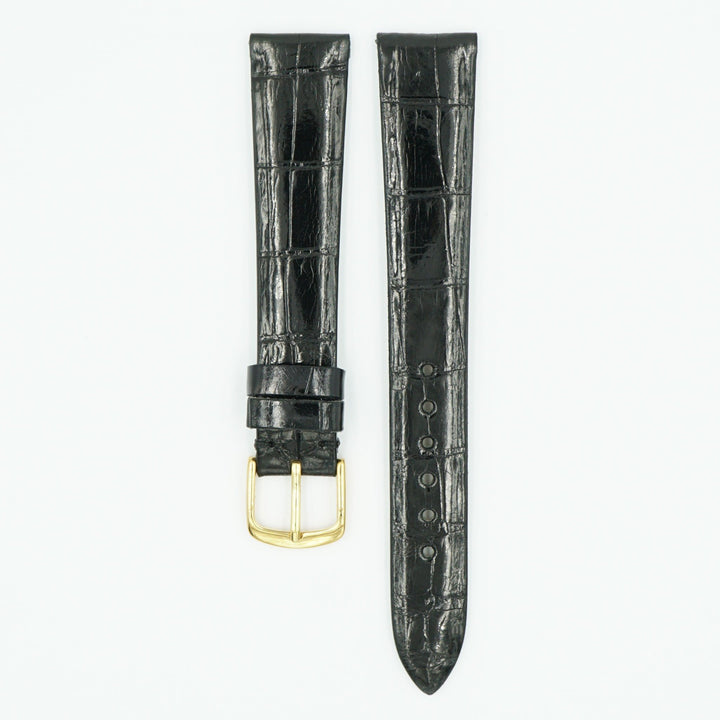 Patek Alligator Black Leather Watch Strap image