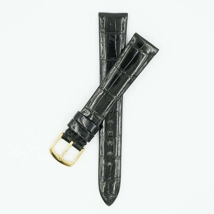 Patek Alligator Black Leather Watch Strap image