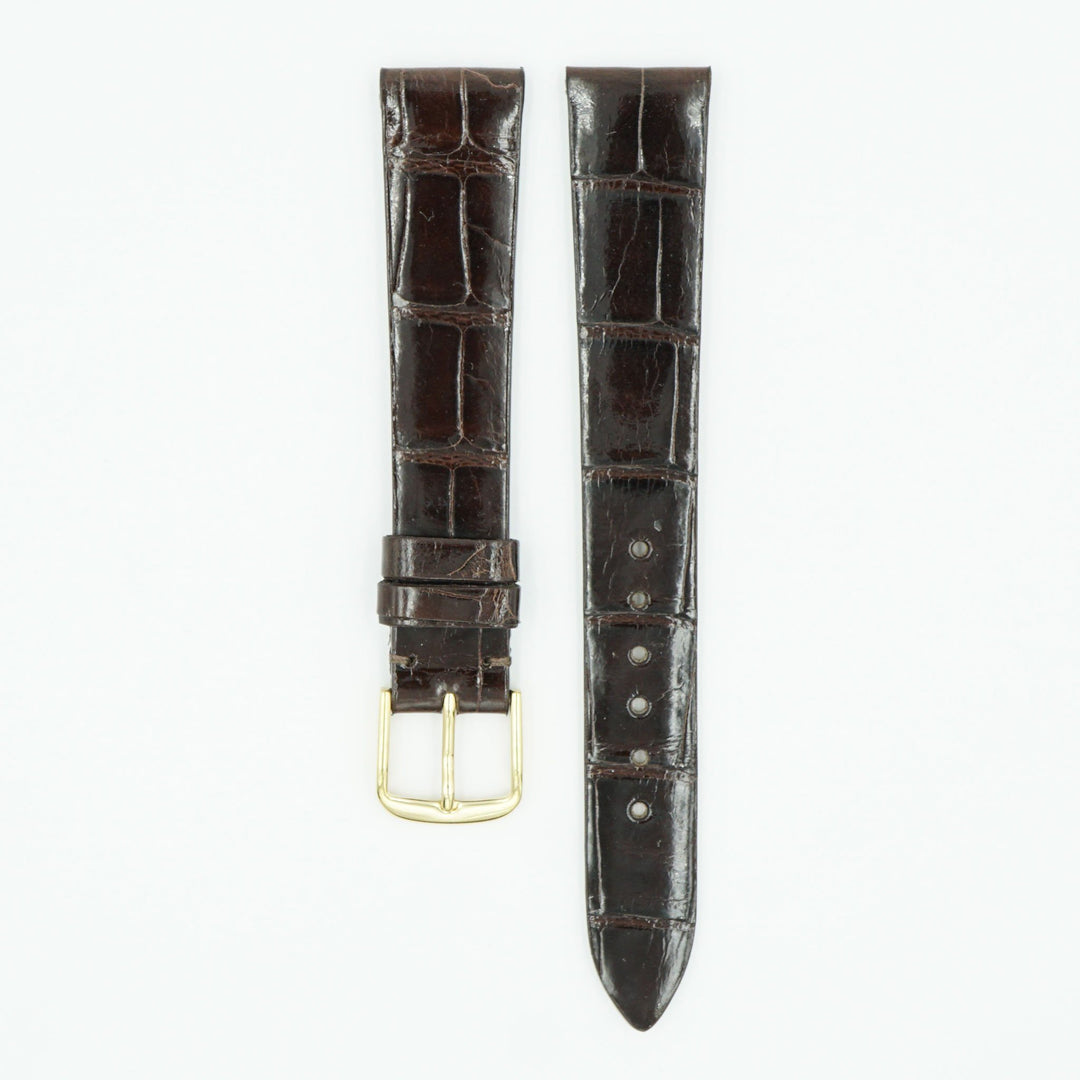 Patek Alligator Brown Leather Watch Strap image