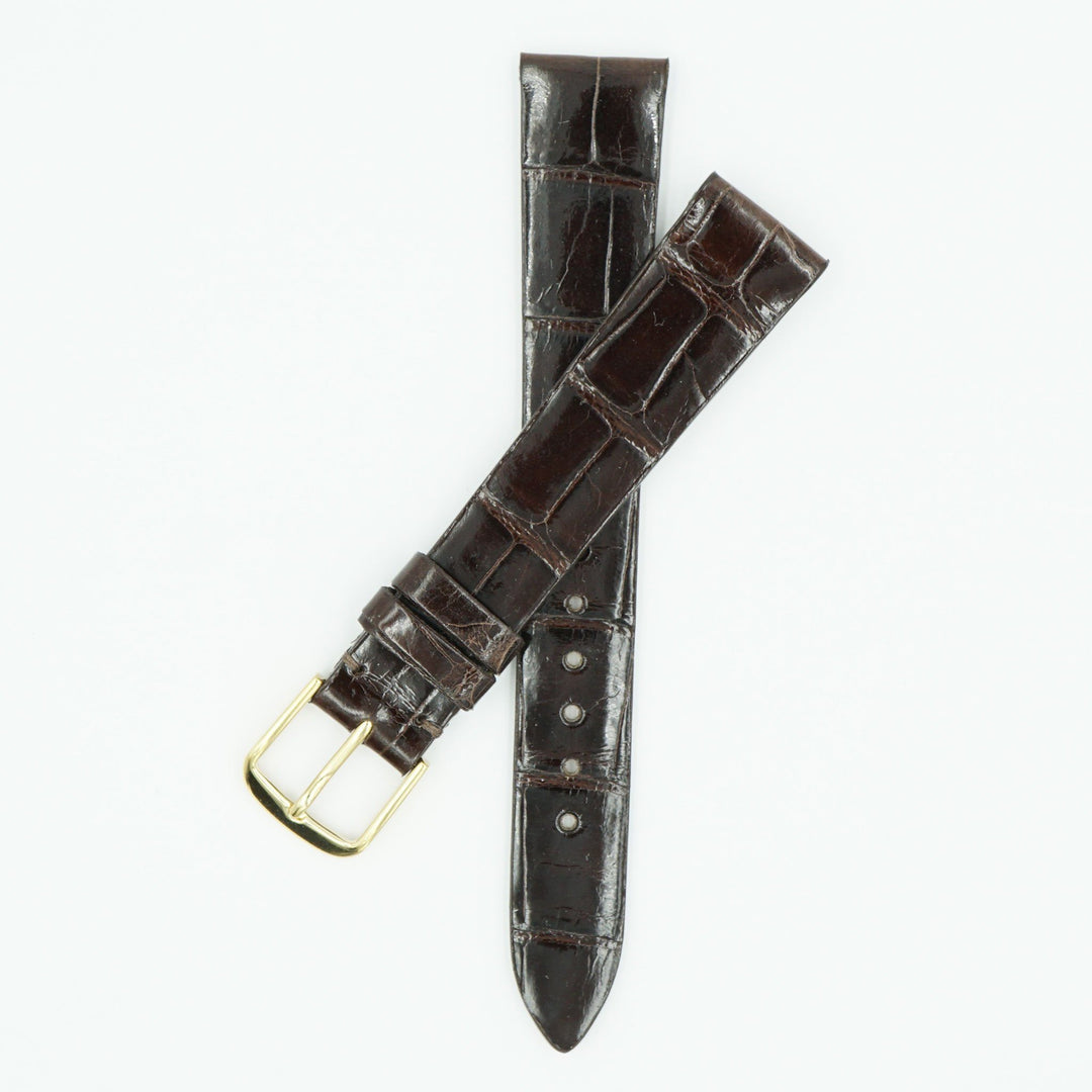 Patek Alligator Brown Leather Watch Strap image