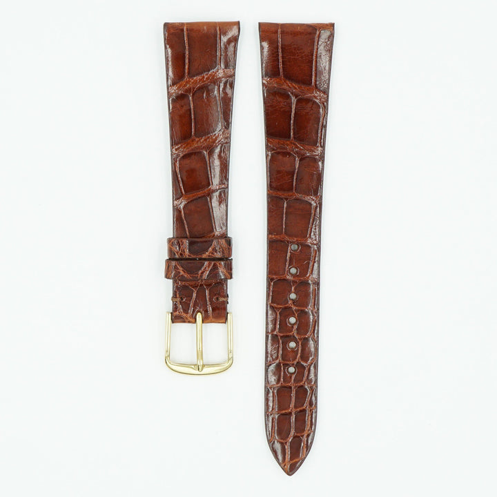 Patek Alligator Chesnut Leather Watch Strap image