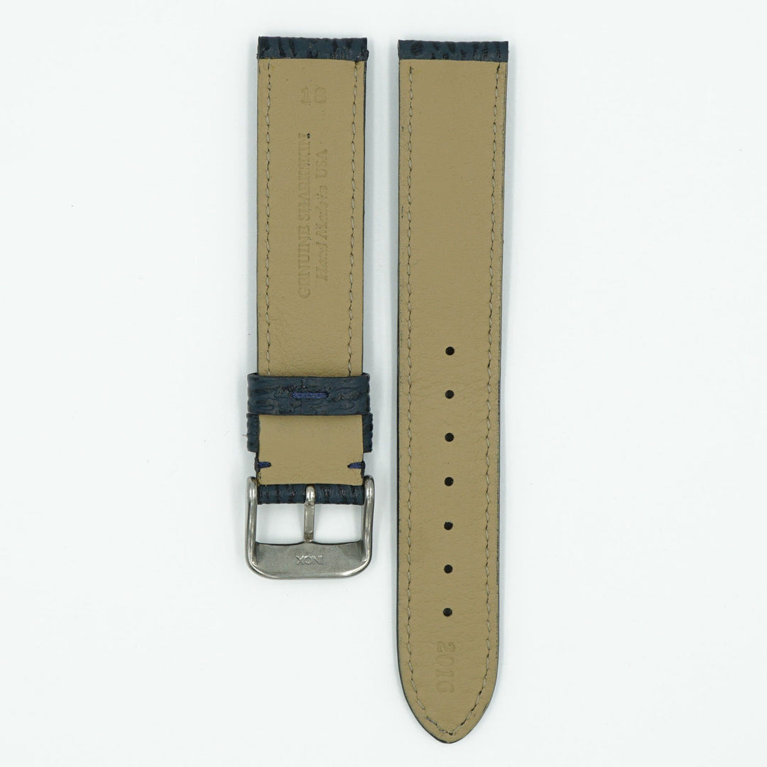 Shark Skin Blue Leather Watch Strap image