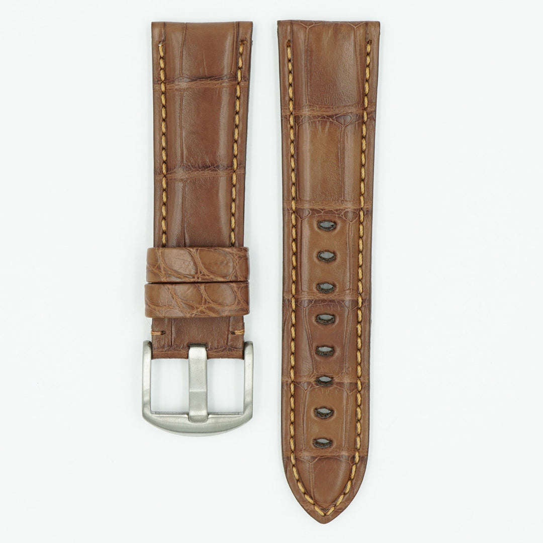 Alligator Tan Panerai Style Watch Strap image