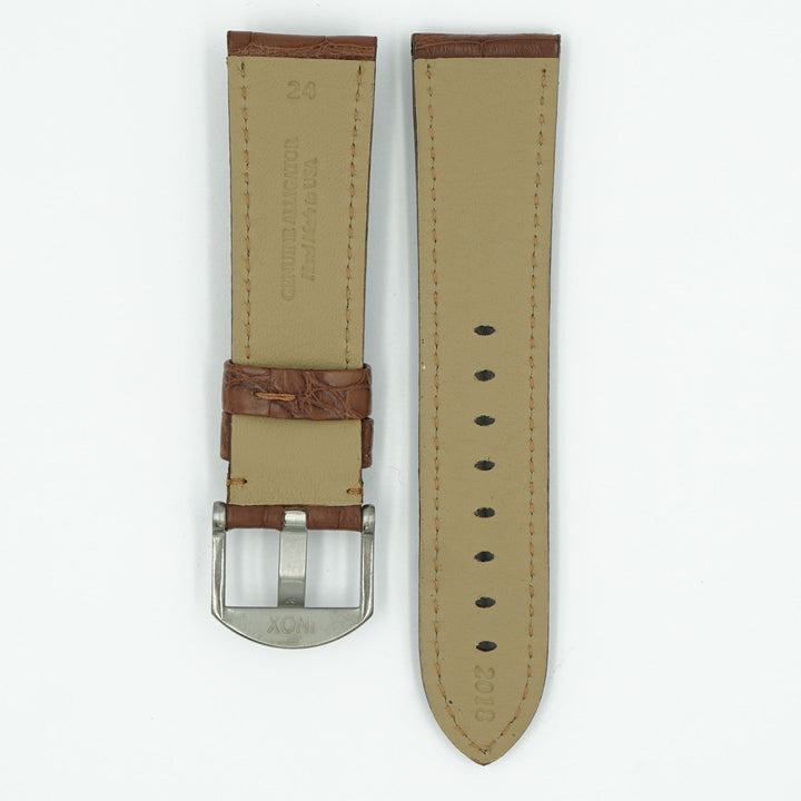 Alligator Tan Panerai Style Watch Strap image